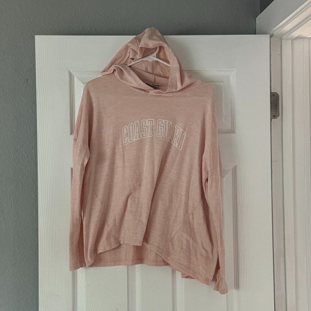 Coast Guard Hooded Long Sleeve shirt, Size Small